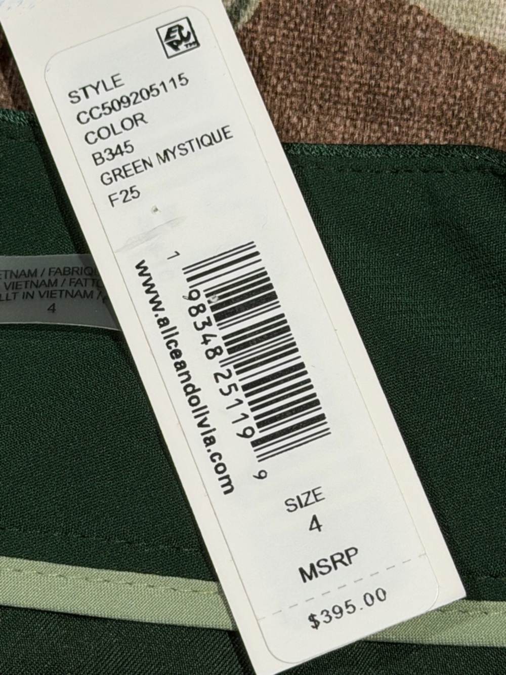 Alice + Olivia Nessi Wide-Leg Trousers. Top available for sale in size 10 & 12. - Picture 14 of 14